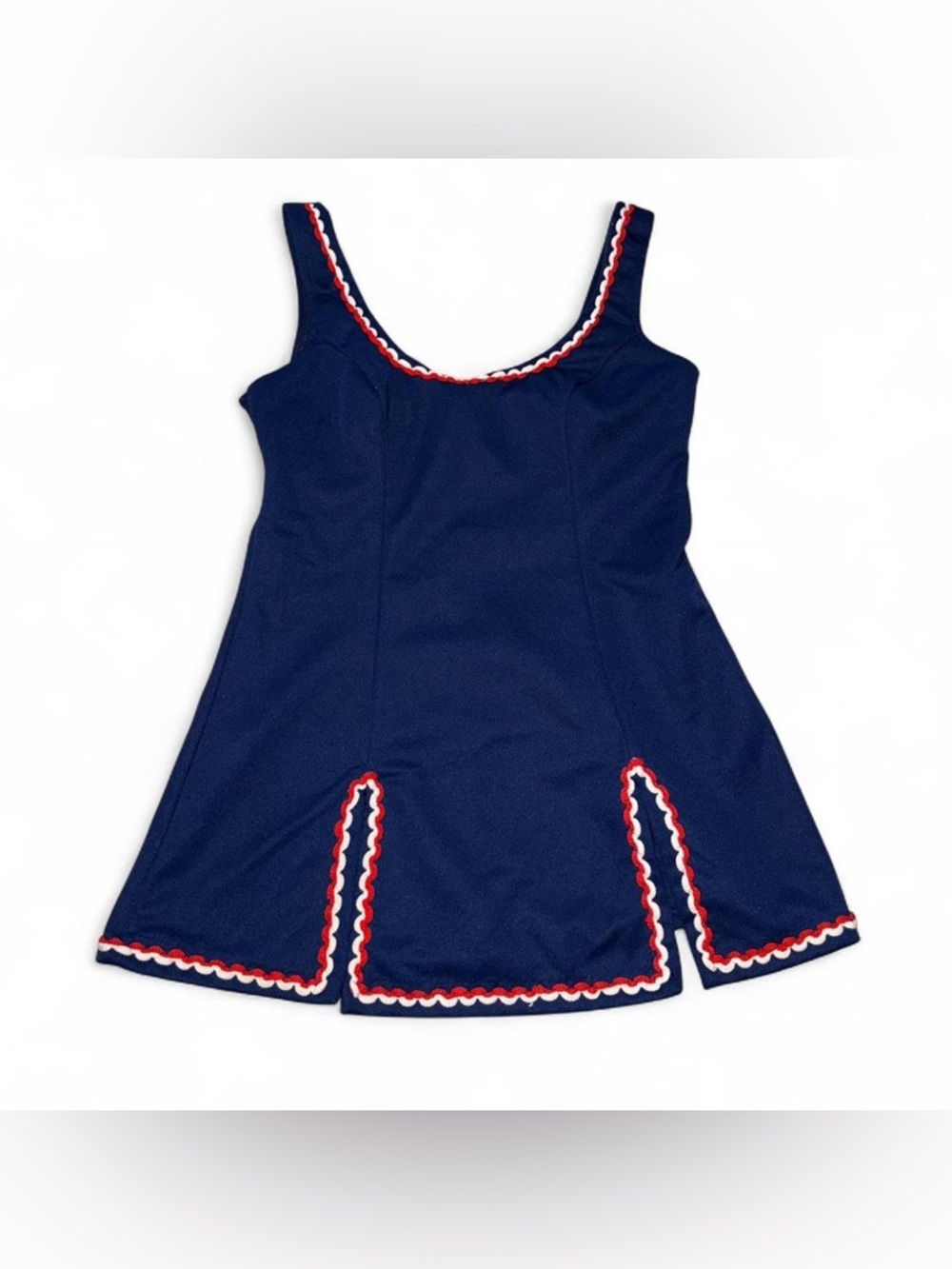 Sears Blue Swimwear with White and Yellow Trim